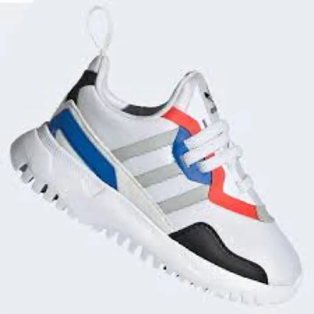 adidas Flex 'White Glow Blue' FX5328 slip on toddler4K shoes - Picture 3 of 12